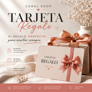 Tarjeta regalo Coral shop