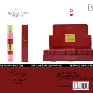 Mini talla Bacará rojo 33Ml I Q077