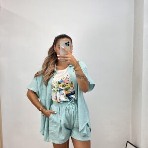 Conjunto Queen I Verde agua