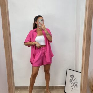 Alternative view of Conjunto Queen I Fucsia I 80503