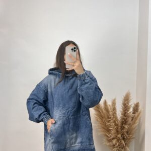 Alternative view of Sudadera vaquera I Azul I W010-1