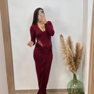 Vestido Delia I Burdeos I 44866