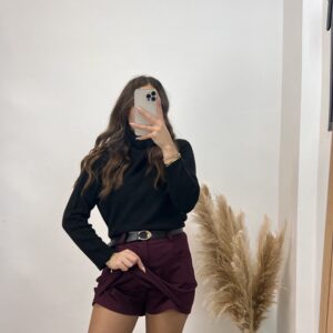 Alternative view of Falda Pantalón Venecia I Burdeos I 45364