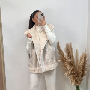 Chaleco borrego María I beige I 30052