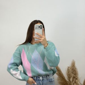 Jersey Rombo I Turquesa