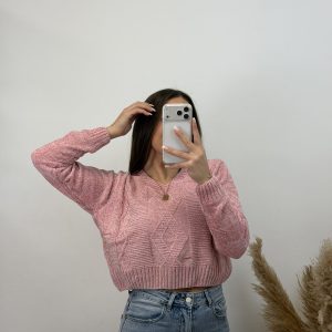 Jersey trenzado corto I Rosa