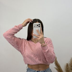 Alternative view of Jersey trenzado corto I Rosa