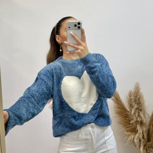 Jersey corazón I celeste