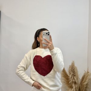 Alternative view of Jersey corazón I blanco