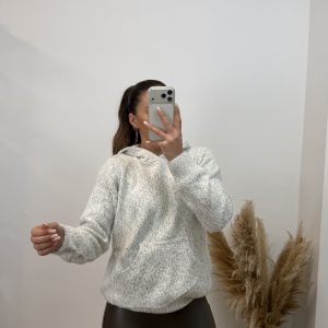 Alternative view of Sudadera  - jersey topos I blanco