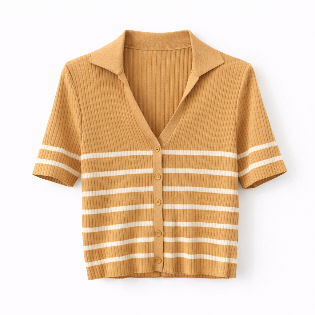 Camiseta cuello polo – Camel