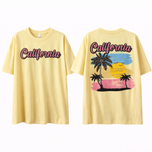 Camiseta California Oversize - amarilla