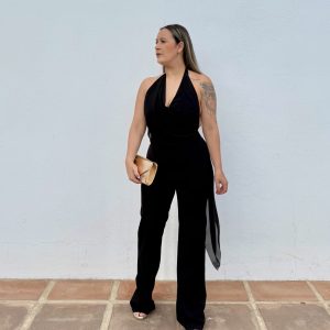 Mono gasa cruzado - Negro