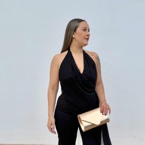 Alternative view of Mono gasa cruzado - Negro