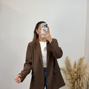 Alternative view of Blazer Oversize 2.0 - Chocolate