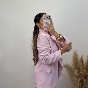 Alternative view of Blazer Cruzada - Rosa