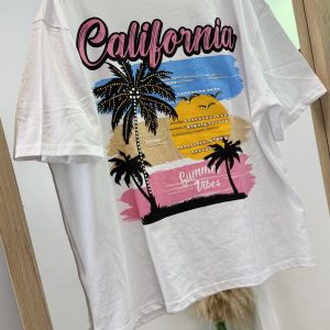 Camiseta California Oversize - Blanca