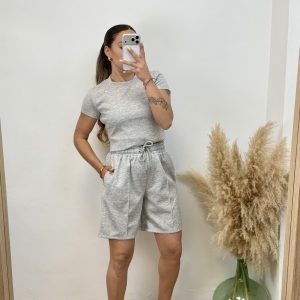 Conjunto dos piezas corto - Gris