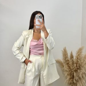 Blazer Oversize - Blanco roto