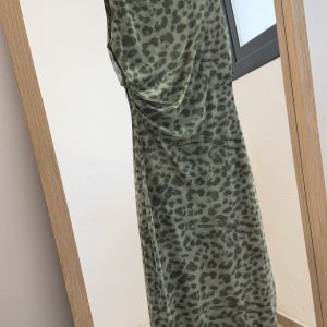 Alternative view of Vestido leopardo gasa 2.0 - Verde militar