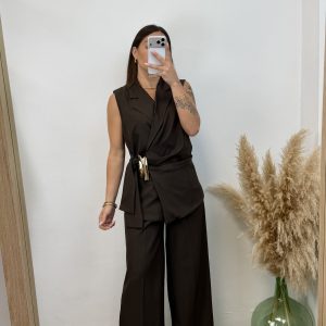 Conjunto cruzado - Chocolate