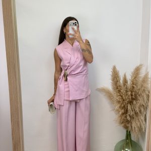 Conjunto cruzado - Rosa