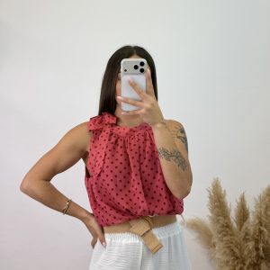 Camiseta Lunar lazo - Salmón