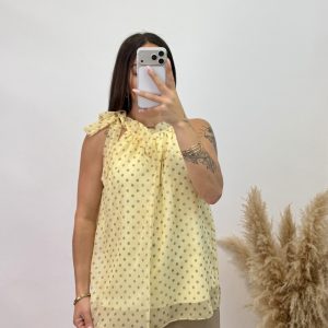 Camiseta Lunar lazo - Amarillo