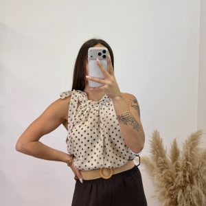 Camiseta Lunar lazo - Beige