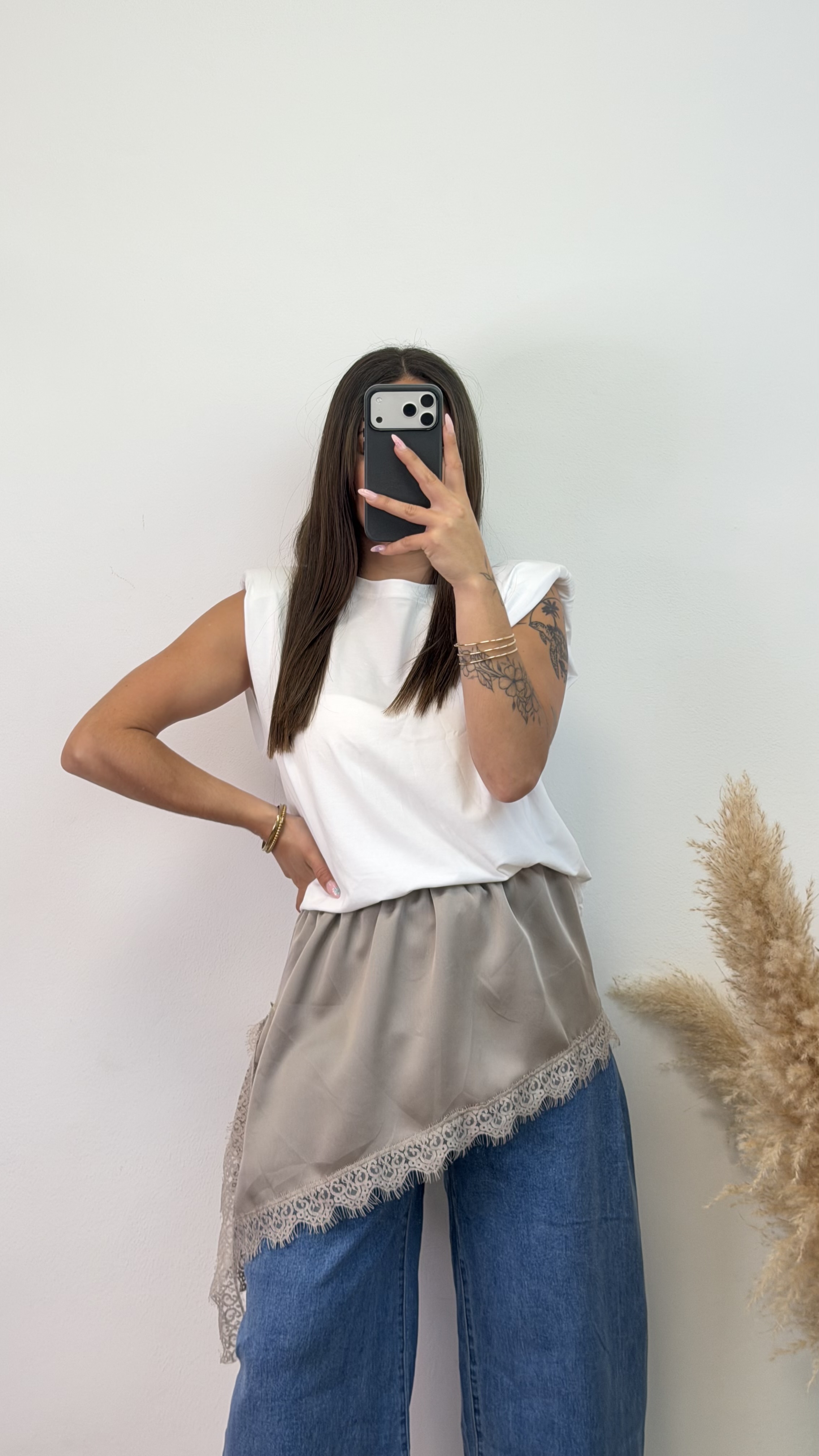 Bajo camisero encaje - Imagen 4