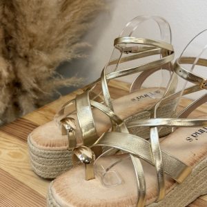 Alternative view of Sandalias tina con anillo - doradas