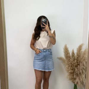 Falda pantalón flecada