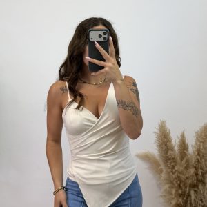 Top cruzado - Beige