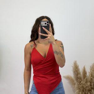 Top cruzado - Rojo