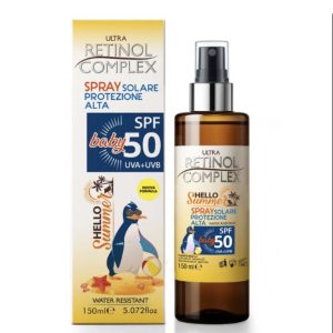 Spray Solar Infantil SPF 50 Retinol Complex Hello Summer Baby – Protección Alta UVA/UVB