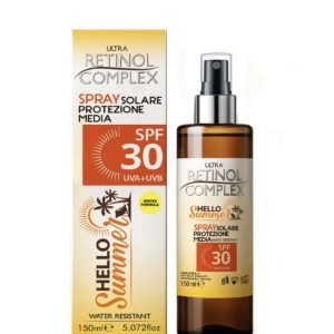 Spray Solar SPF 30 Retinol Complex Hello Summer – Protección Media UVA/UVB