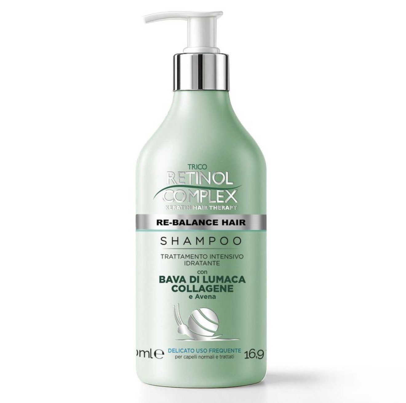 Champú Hidratante Re-Balance Hair Retinol Complex – Con Baba de Caracol, Colágeno y Avena