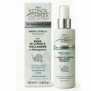 Sérum Capilar desenredante e Hidratante Re-Balance Hair Retinol Complex – Con Baba de Caracol, Colágeno y Granada