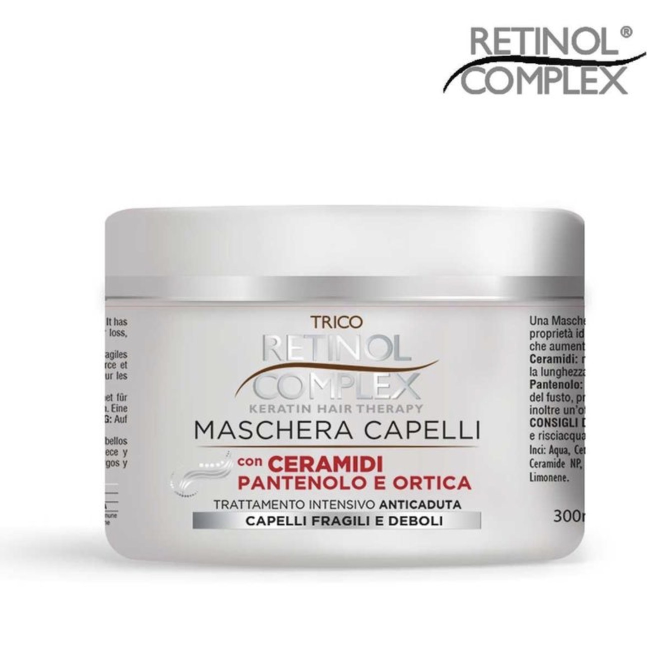 Mascarilla Capilar Anticaída Re-Balance Hair Retinol Complex – Con Ceramidas, Pantenol y Ortiga