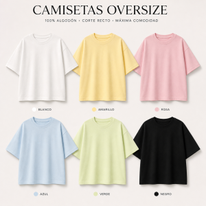 Camiseta oversize PREVENTA