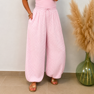 Pantalón globo vichi - rosa
