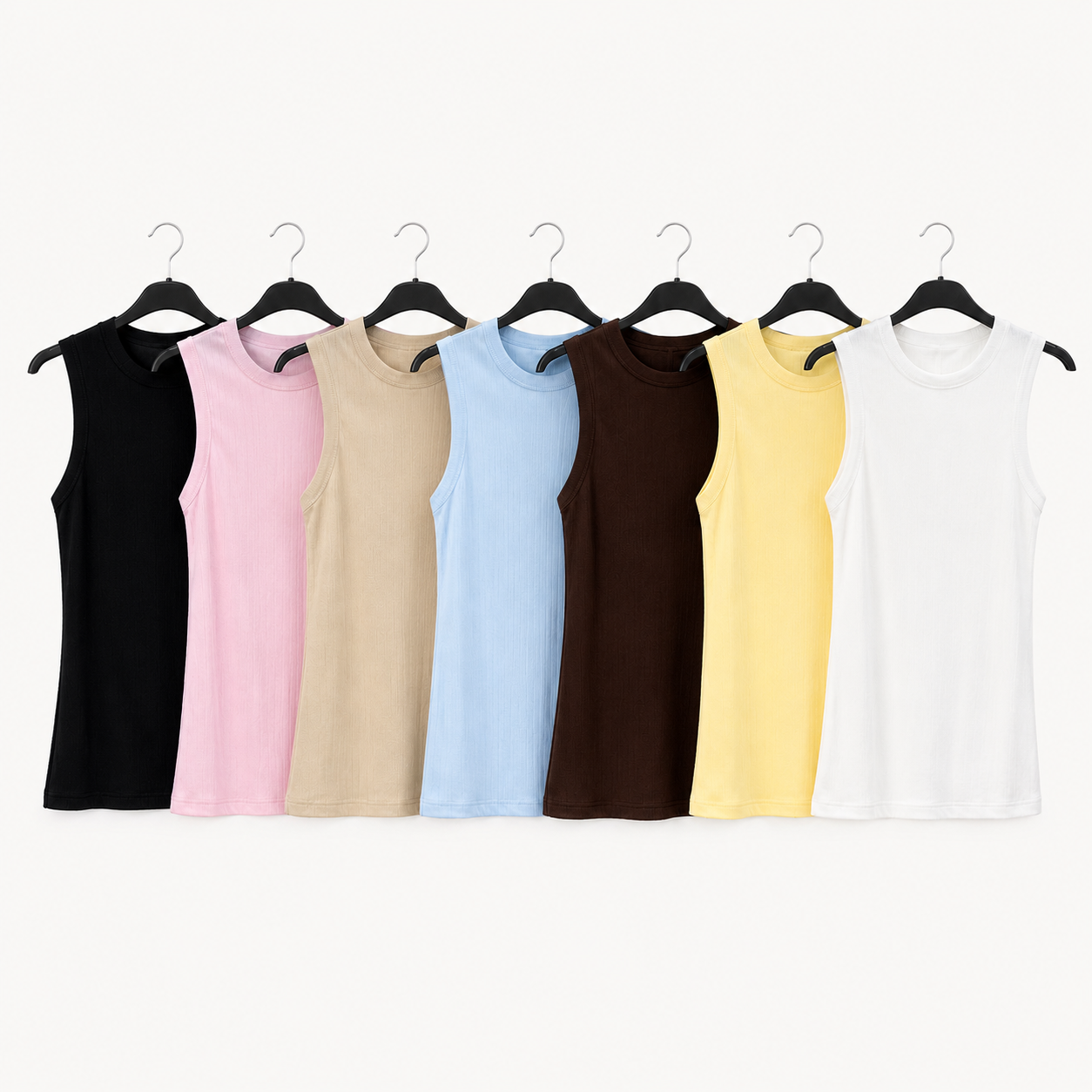 Camiseta canalé tirante ancho