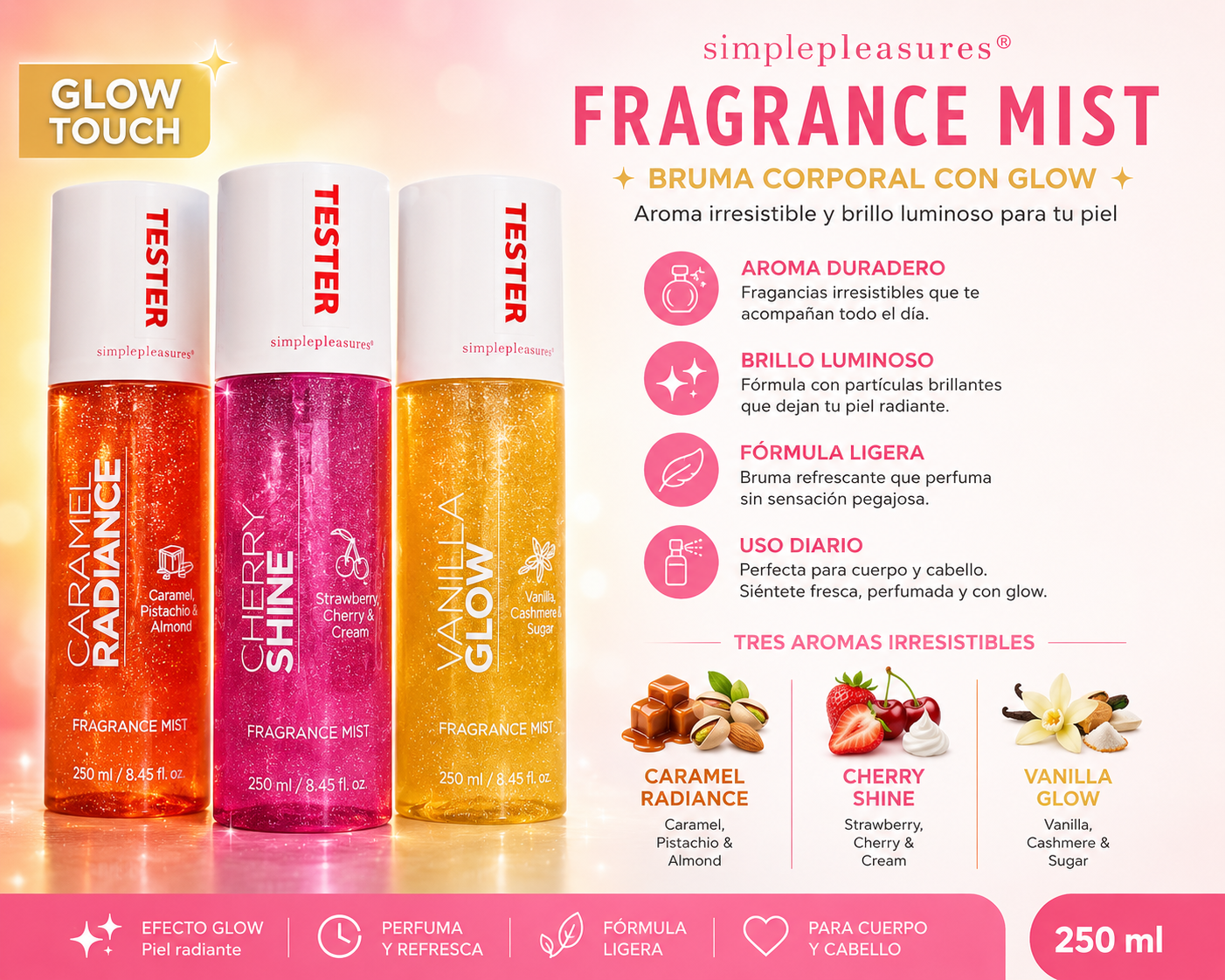 Colección Glow Touch – Bruma corporal