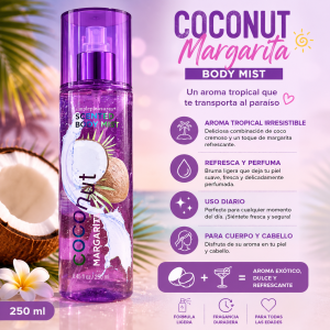 Body Mist Coconut Margarita – Bruma Corporal Refrescante 250 ml