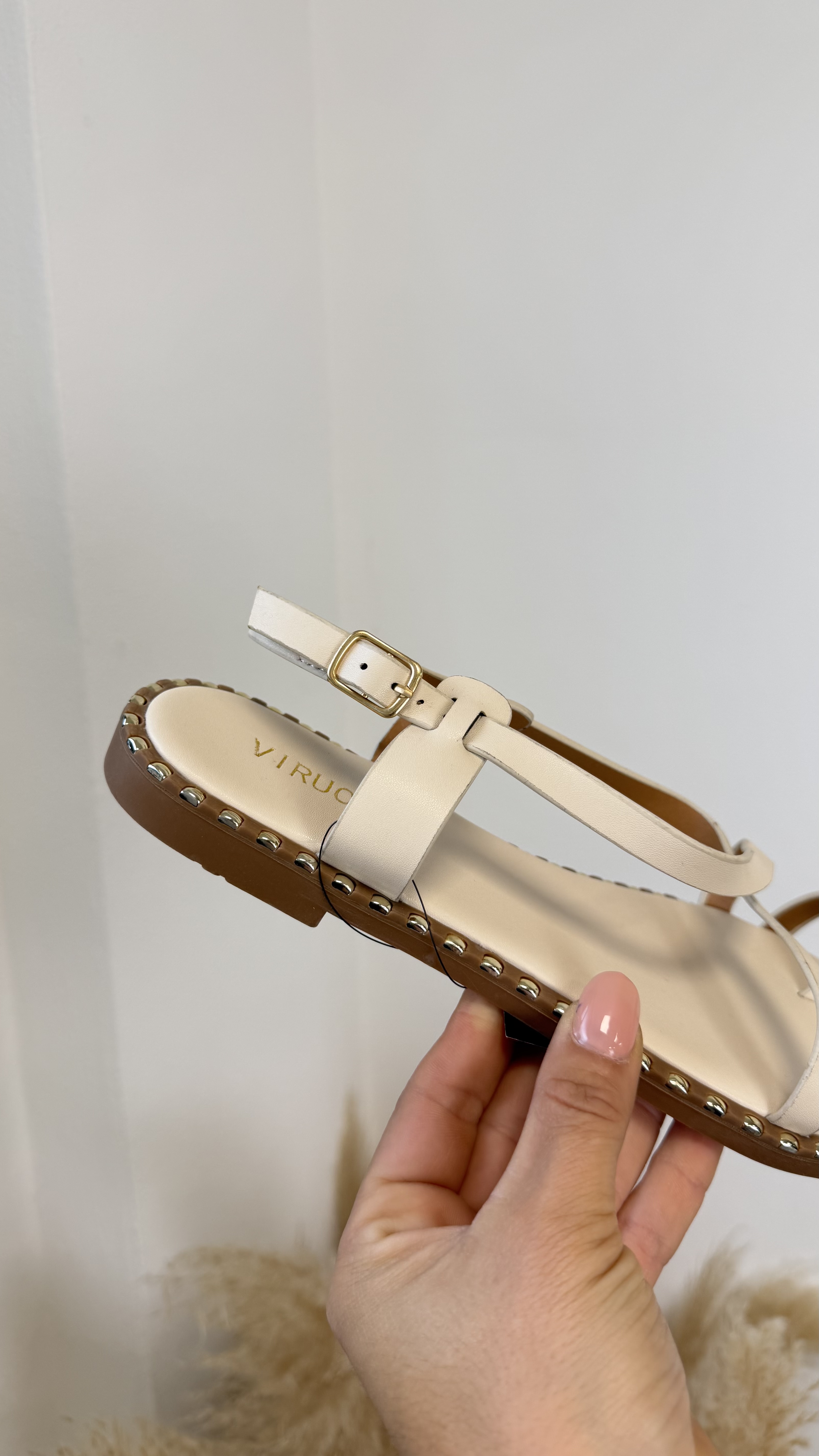 Sandalias Venecia tachuelas - Beige - Imagen 2