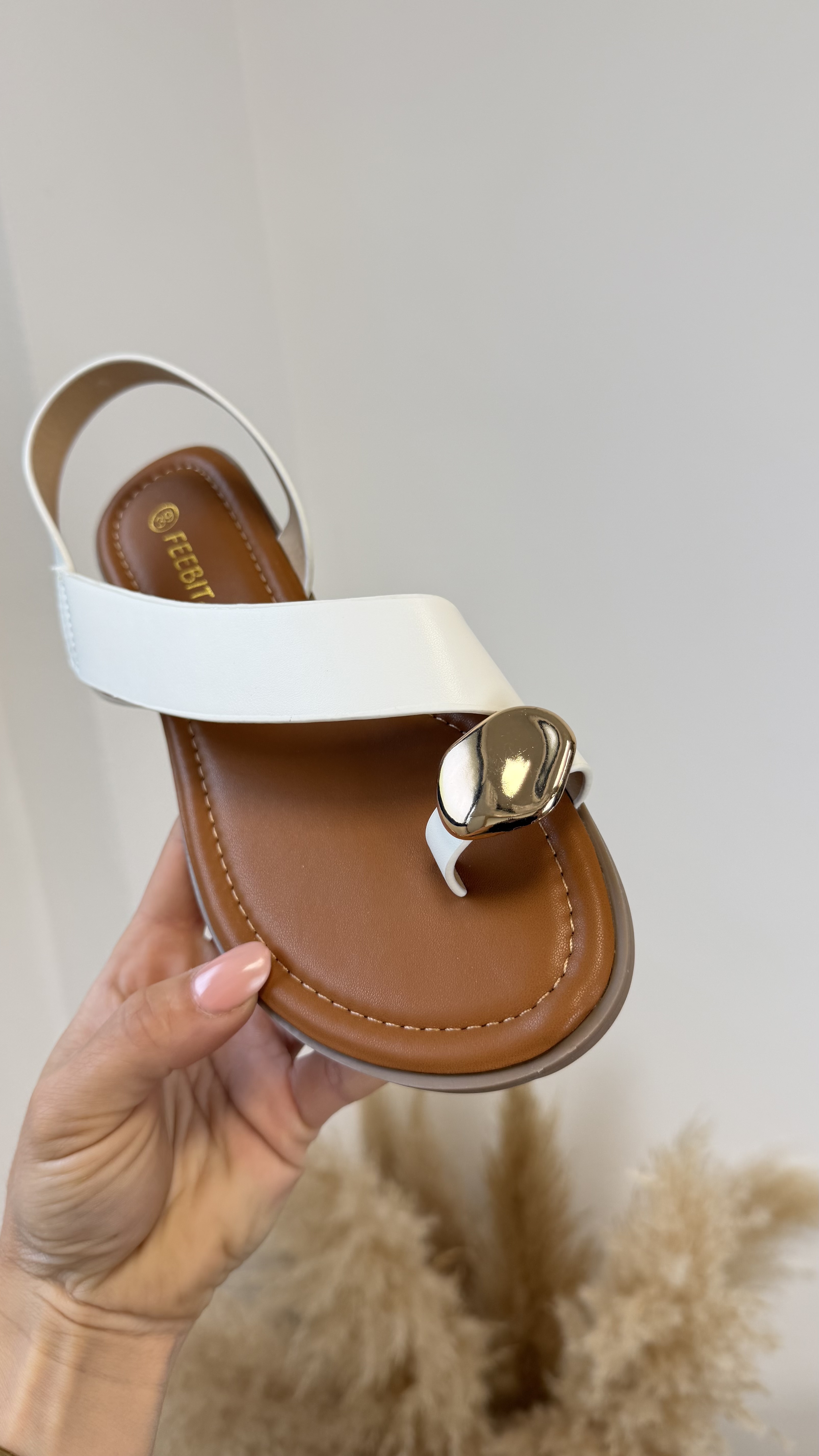 Sandalias Piedra - Blanca