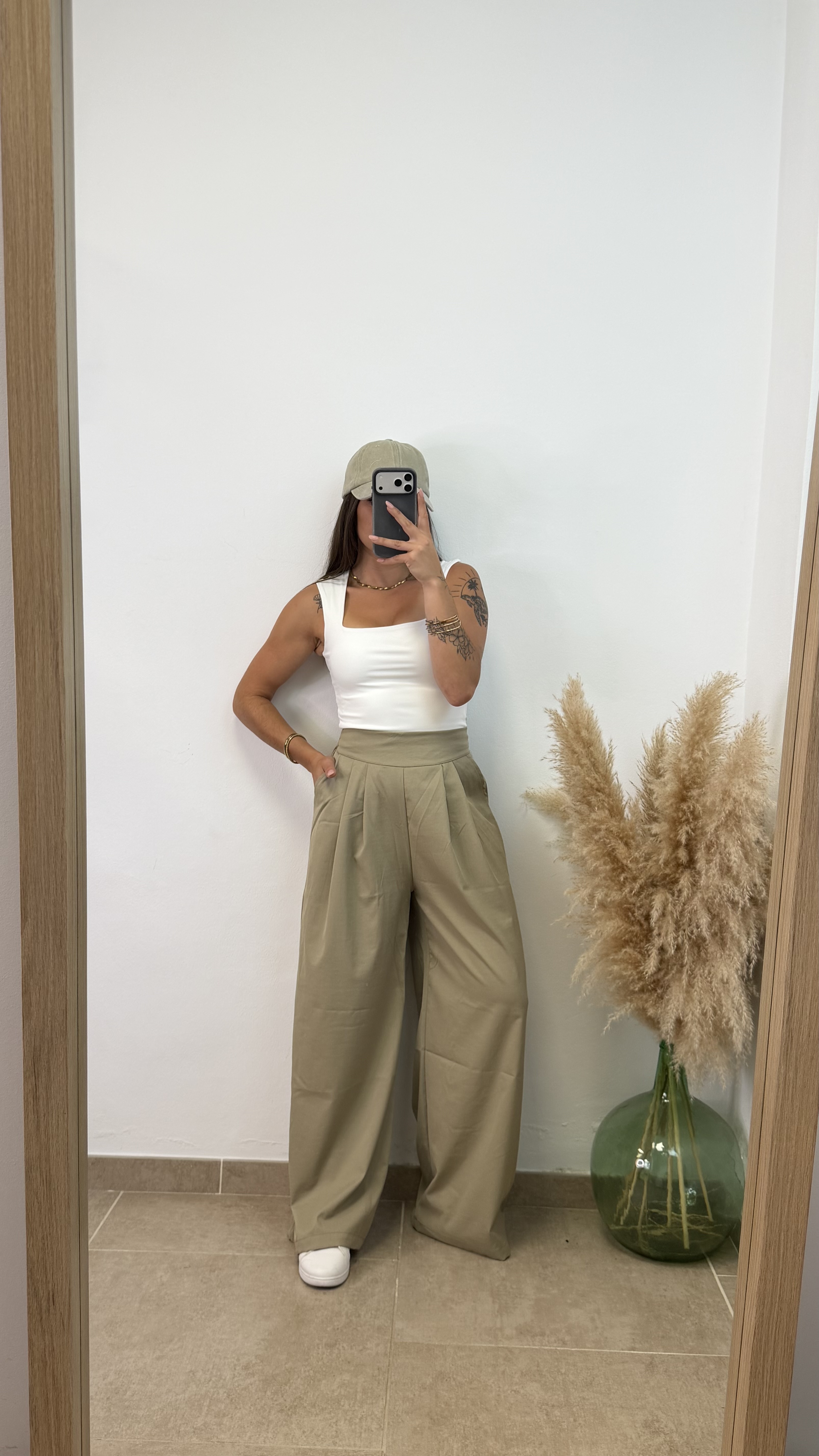 Pantalón palazo elástico - Imagen 3