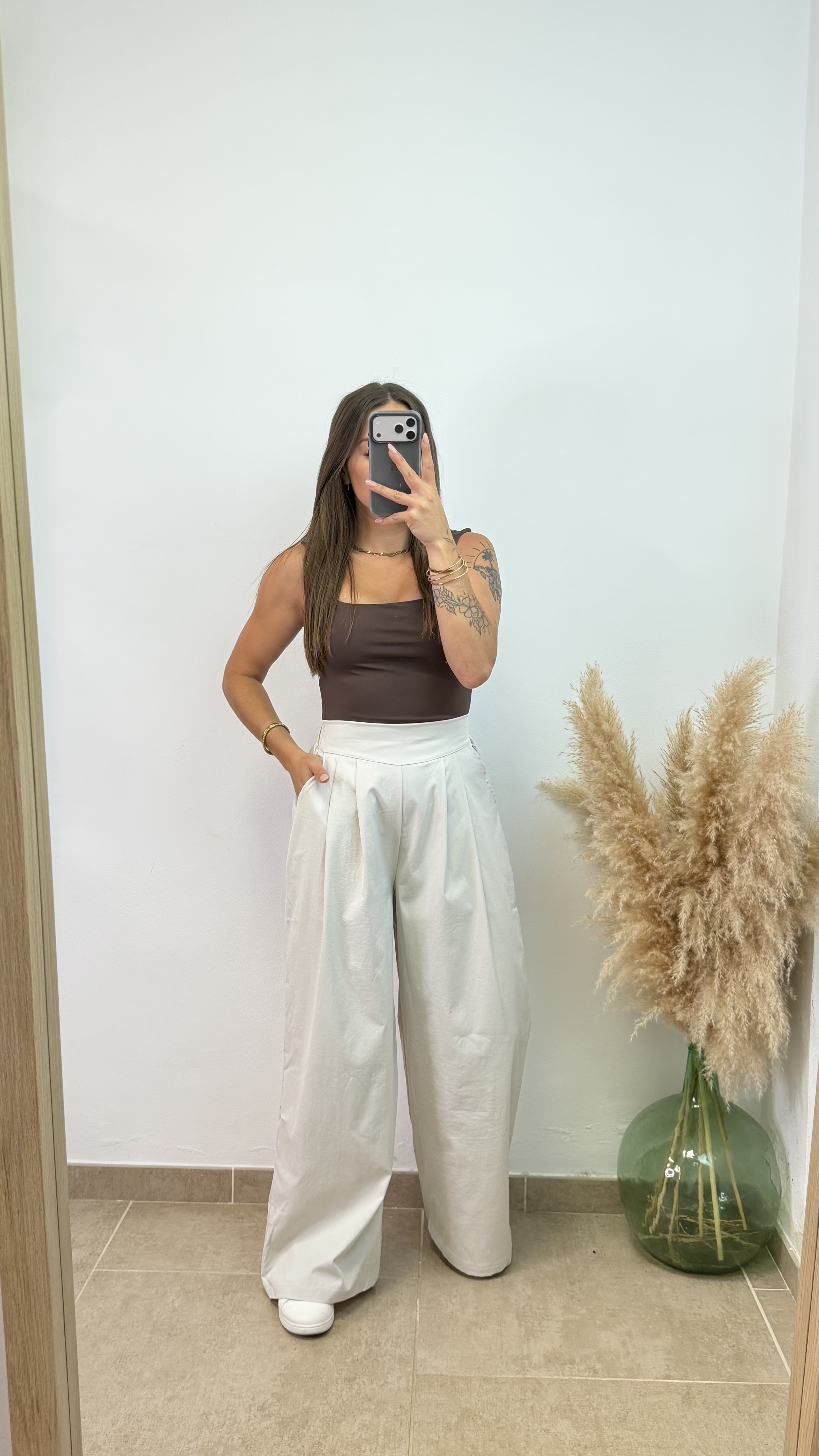 Pantalón palazo elástico - Imagen 7