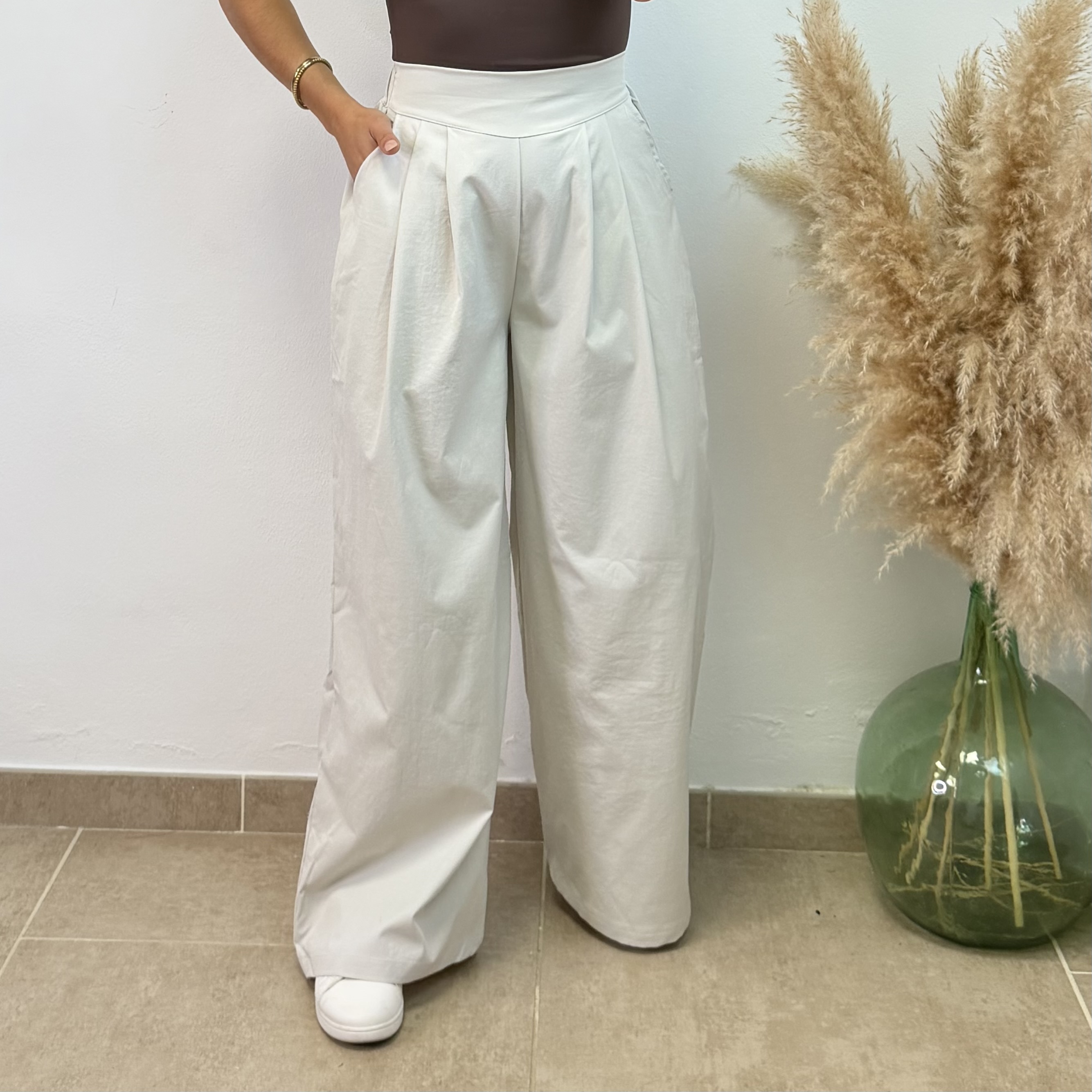 Pantalón palazo elástico - Imagen 8