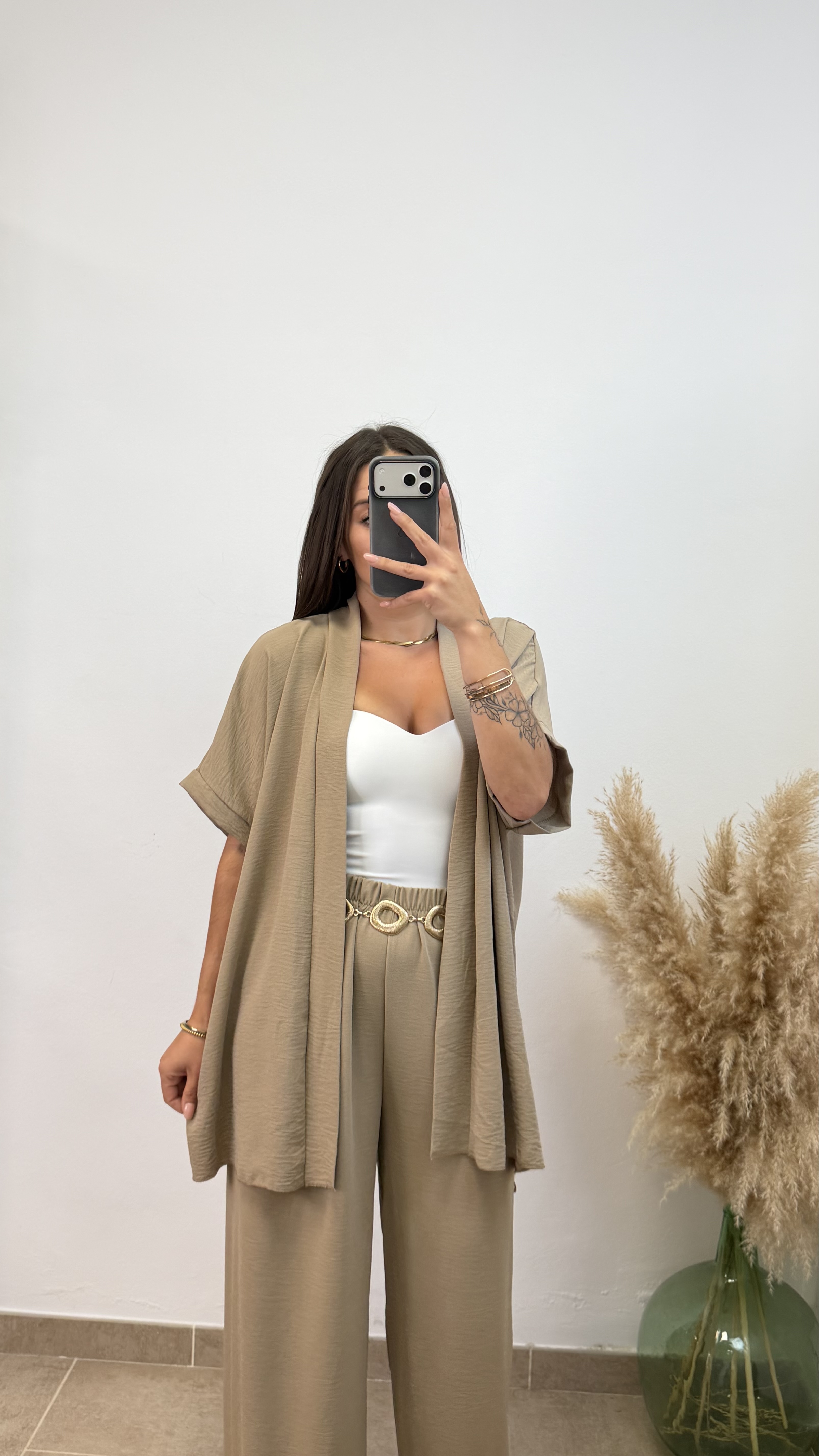 Conjunto kimono - Taupe - Imagen 4